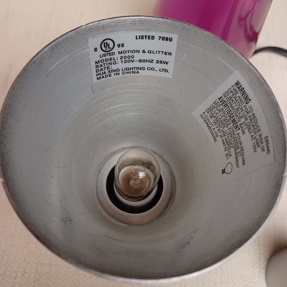 Pink Laava Lamp Vintage 2000 2007 - Picture 4 of 5